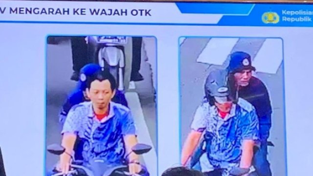 Tampang dua pelaku penyiraman air keras terhadap aktivis KontraS Andrie Yunus. 