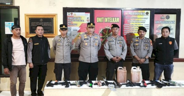 Polsek Manggala Gelar Patroli Skala Besar, Sita Miras Ballo, hingga Senjata Mainan 