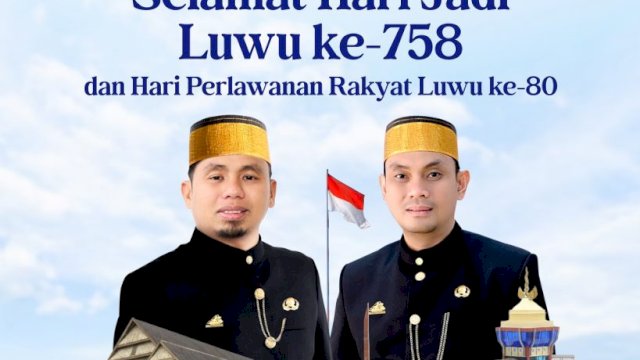 Pemkot Parepare Ucapkan Selamat Hari Jadi ke-758 Kabupaten Luwu dan Peringatan Hari Perlawanan Rakyat Luwu&nbsp;