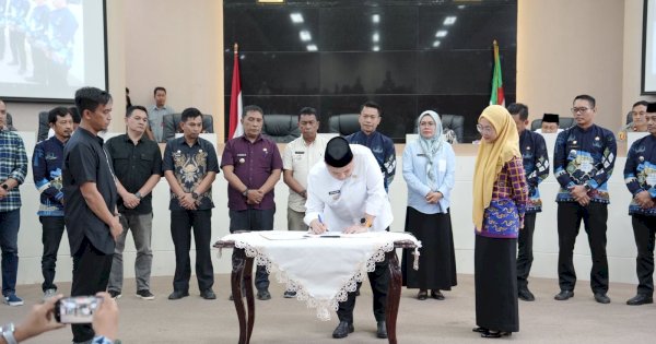 Camat Se-Makassar Teken Komitmen Basmi Sampah, Terapkan Sanitary Landfill di TPA Antang