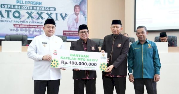 Wali Kota Munafri Lepas 105 Kafilah ke MTQ Tingkat Provinsi di Maros, Target Juara Umum
