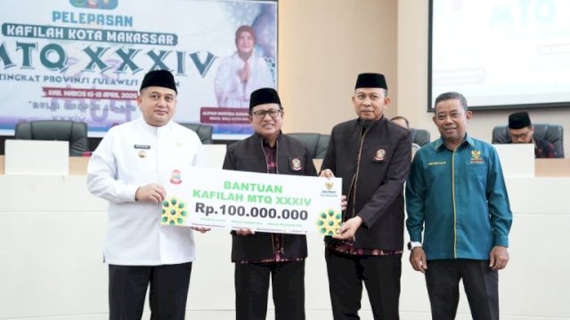 Wali Kota Munafri Lepas 105 Kafilah ke MTQ Tingkat Provinsi di Maros, Target Juara Umum