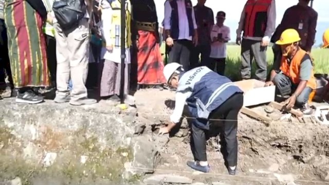 Dimulai dari Soppeng, Gubernur Sulsel Groundbreaking Program MYP Rehabilitasi Daerah Irigasi