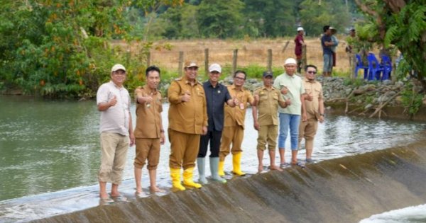 Bupati Maros Resmikan Irigasi Baru di Tompobulu, Perkuat Swasembada Pangan