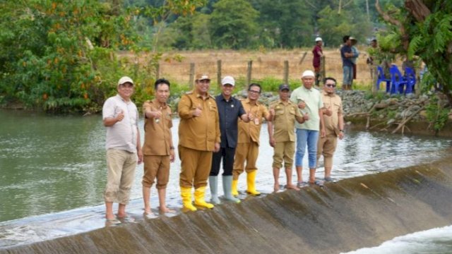 Bupati Maros Resmikan Irigasi Baru di Tompobulu, Perkuat Swasembada Pangan
