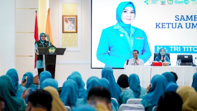 Keberhasilan Program Zero Dose Dipuji Ketum TP PKK Pusat, Gubernur Sulsel: Bukti Kerja Seluruh Tim hingga ke Desa