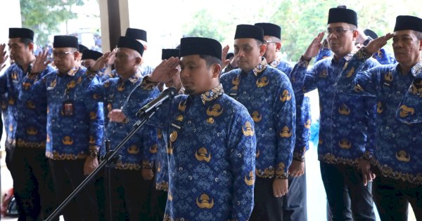 Pimpin Upacara HKN, Wali Kota Parepare Tekankan Literasi dan Penguatan Karakter ASN