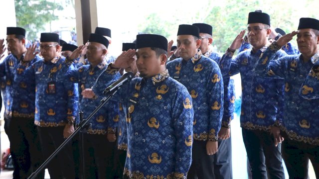 Pimpin Upacara HKN, Wali Kota Parepare Tekankan Literasi dan Penguatan Karakter ASN