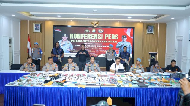 Polda Sulsel Ungkap 176 Pelaku Jalanan Ditangkap Selama Periode Mei 2026&nbsp;