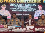 Polisi Bongkar Peredaran Narkoba Jaringan Internasional di Makassar, Sita 1,45 Kg Sabu&nbsp;