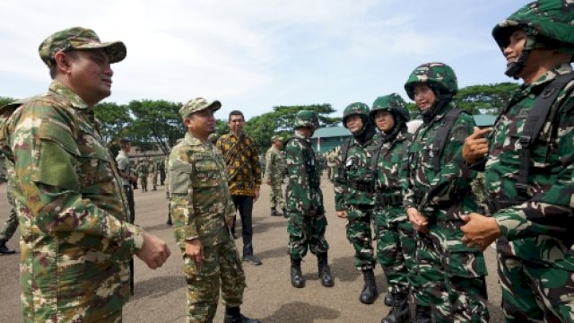 Wali Kota Parepare dan Wawali Hadiri Latsarmil Komcad di Gowa