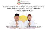 Karebosi Jadi Pusat Salat Idul Adha Kota Makassar, Kurban Presiden Disembelih di Masjid At-Taqwa