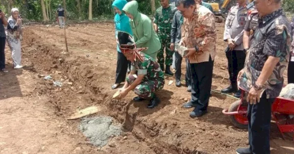Bupati Takalar Dampingi Pangdam XIV/Hasanuddin Groundbreaking KDKMP di Kelurahan Canrego