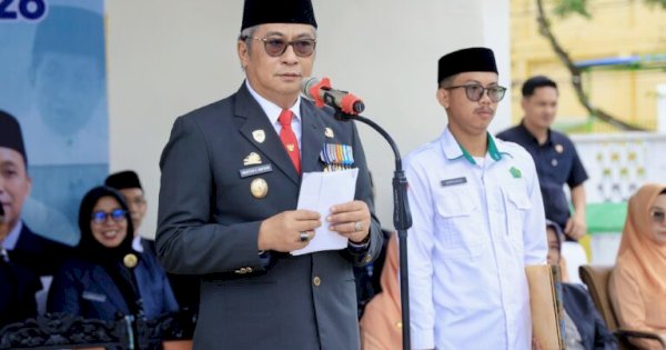 Wakil Bupati Barru Pimpin Upacara Peringatan HAB Ke-80 Tingkat Kabupaten Barru 