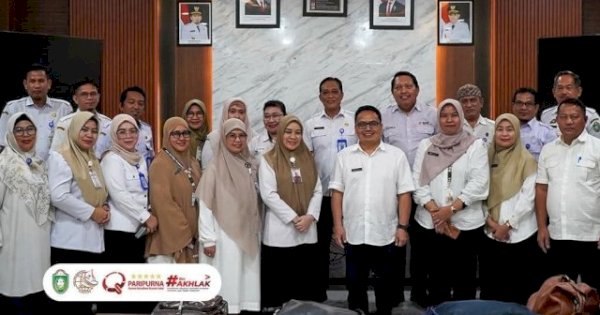 RS Andi Makkasau Terima Kunjungan Kerja Tim BLUD RSUD Hj. Andi Depu Polewali Mandar
