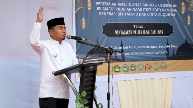 Resmikan Masjid Anas Bin Malik, Tasming Hamid: Jadikan Masjid Pusat Pembinaan Umat