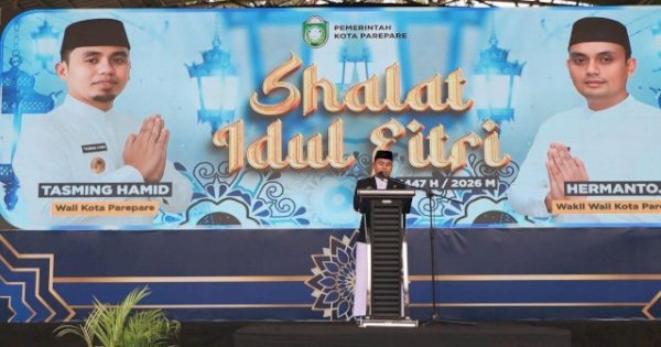 Salat Ied di Parepare, Wali Kota Tasming Hamid Ajak Warga Perkuat Silaturahmi dan Persaudaraan
