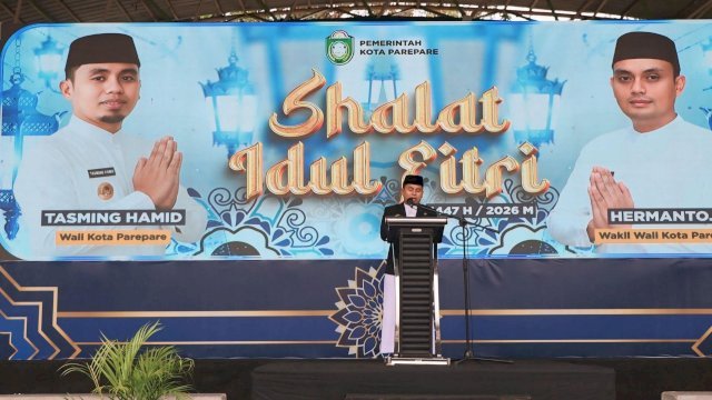 Salat Ied di Parepare, Wali Kota Tasming Hamid Ajak Warga Perkuat Silaturahmi dan Persaudaraan
