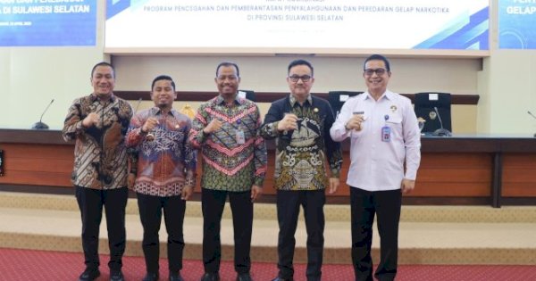 Komitmen Perangi Narkotika, Wali Kota Parepare Tasming Hamid Hadiri Rakor P4GN di Makassar