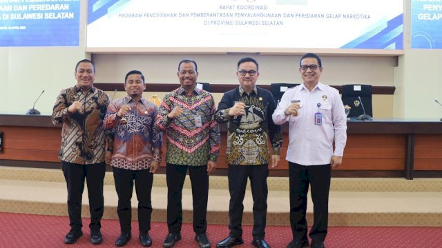 Komitmen Perangi Narkotika, Wali Kota Parepare Tasming Hamid Hadiri Rakor P4GN di Makassar