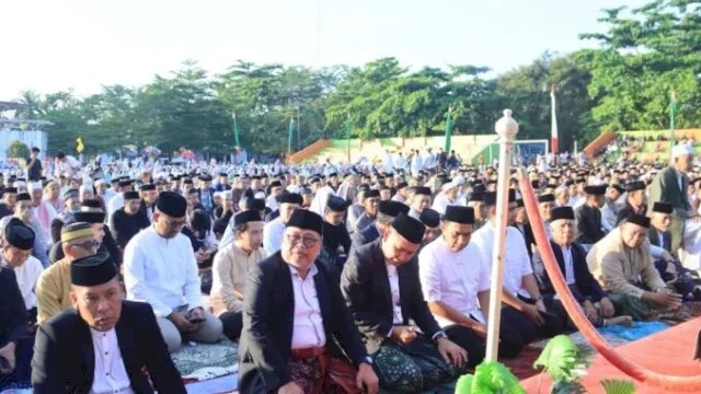 Salat Idul Adha Bersama Ribuan Jamaah, Bupati Takalar Tekankan Pentingnya Kebersamaan