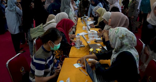 Ratusan Perempuan Difasilitasi Vaksinasi HPV Gratis oleh TP PKK Sulsel