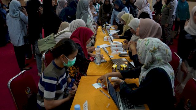 Ratusan Perempuan Difasilitasi Vaksinasi HPV Gratis oleh TP PKK Sulsel