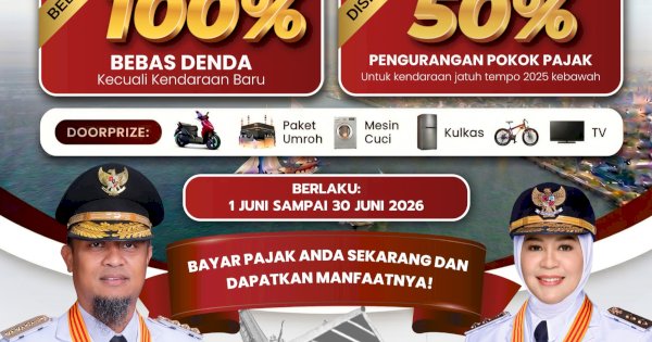 Pemprov Sulsel Hapus Denda Pajak Kendaraan 100 Persen, Beri Diskon Pokok Pajak hingga 50 Persen