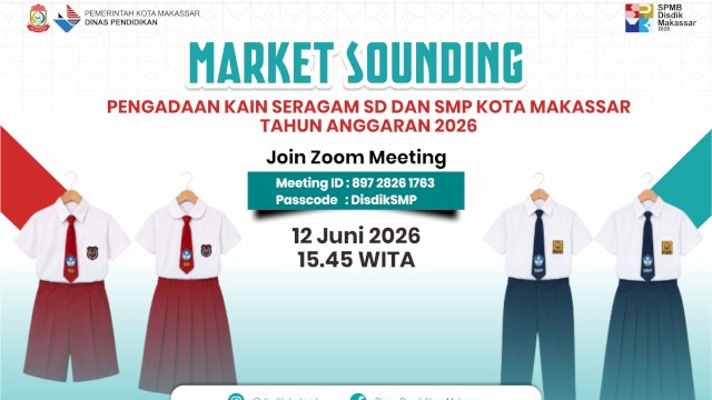 Disdik Makassar Gelar Market Sounding Pengadaan Kain Seragam SD dan SMP Tahun Anggaran 2026