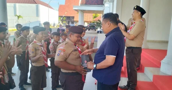 Temui Kontingen Jamnas, Bupati Takalar Minta Pramuka Harumkan Nama Daerah di Tingkat Nasional