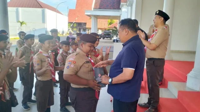 Temui Kontingen Jamnas, Bupati Takalar Minta Pramuka Harumkan Nama Daerah di Tingkat Nasional