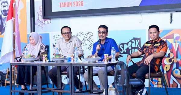 Plt Dirut PDAM Andi Syahrum Hadiri Dialog Publik, Kolaborasi Jadi Kunci Atasi Krisis Air Bersih Makassar