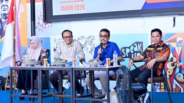 Plt Dirut PDAM Andi Syahrum Hadiri Dialog Publik, Kolaborasi Jadi Kunci Atasi Krisis Air Bersih Makassar