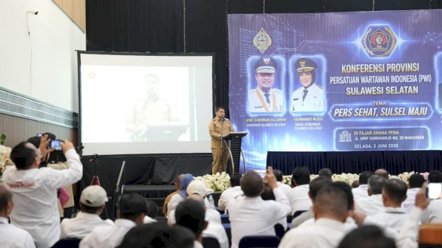 Hadiri Konferensi PWI Sulsel, Munafri Tekankan Pentingnya UKW dan Etika Jurnalistik