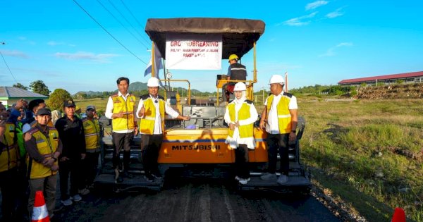 Gubernur Sulsel Andi Sudirman Groundbreaking MYP Paket 6 untuk 20 Ruas Jalan