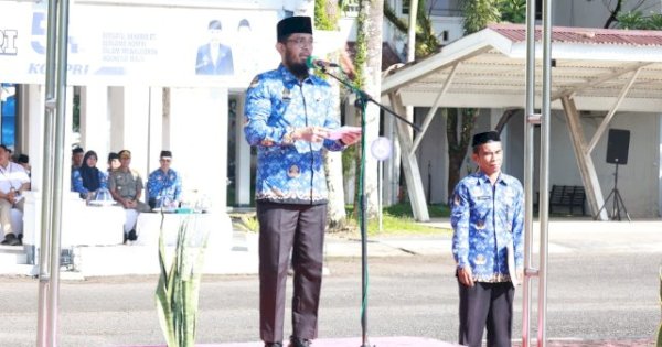 Pemkab Barru Gelar Upacara HKN, Tekankan Disiplin ASN dan Terapkan WFH
