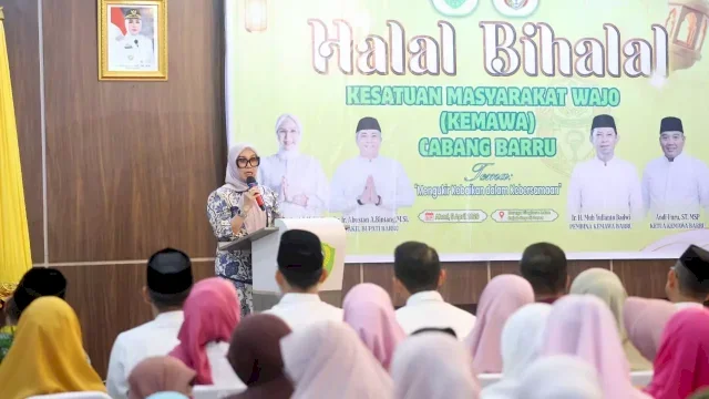 Bupati Barru Andi Ina Hadiri Halal Bihalal KEMAWA, Perkuat Silaturahmi Warga Wajo