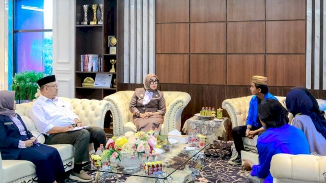 Terima Audiensi PMII, Bupati Barru Dukung Pelaksanaan PKD se-Indonesia Timur dan SKK Kopri