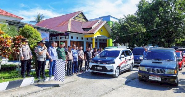 Wabup Barru Lepas Logistik Pilkades, Minta Pengamanan Ketat hingga TPS