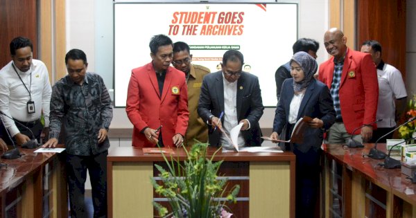Dispus Arsip Sulsel Gandeng Unhas Hadirkan Student Goes to Archives, Perkuat Riset Berbasis Arsip