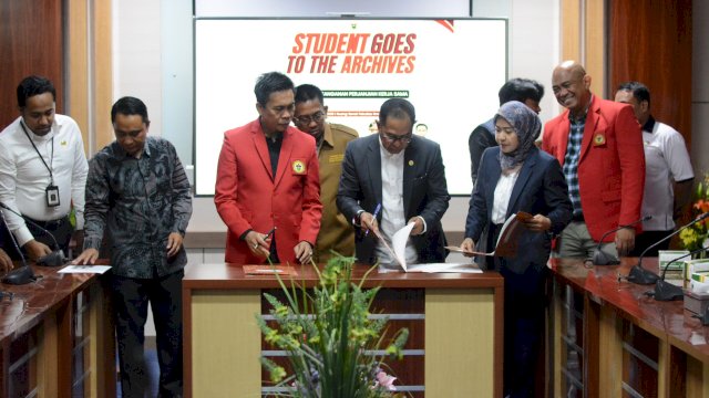 Dispus Arsip Sulsel Gandeng Unhas Hadirkan Student Goes to Archives, Perkuat Riset Berbasis Arsip