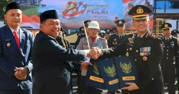 Bupati Takalar Hadiri Upacara HUT Bhayangkara, Berharap Polisi Makin Presisi