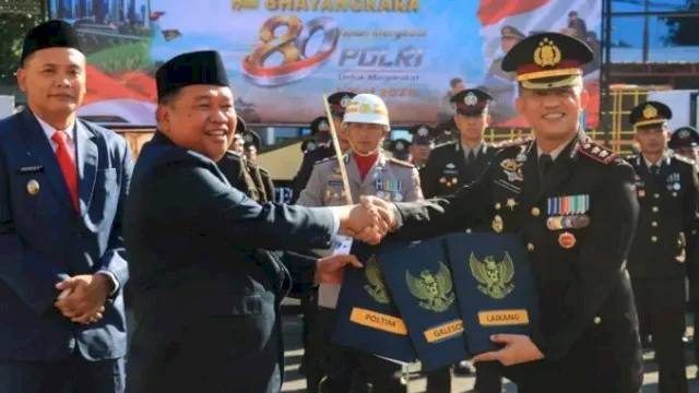Bupati Takalar Hadiri Upacara HUT Bhayangkara, Berharap Polisi Makin Presisi