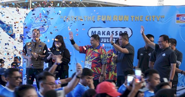 Wali Kota Munafri Lepas Peserta Indomaret Fun Run 2026, Dorong Gaya Hidup Sehat di Makassar