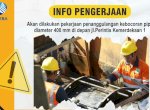 Antisipasi Kehilangan Air, PDAM Makassar Lakukan Penanganan Kebocoran Pipa 400 MM