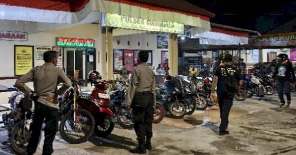 Antisipasi Gangguan Kamtibmas Malam Minggu, Polsek Manggala Amankan 17 Motor Knalpot Brong