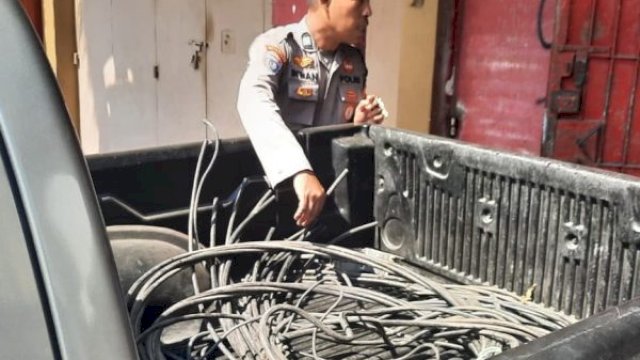 Polsek Tamalate Amankan Pelaku Pencurian Kabel Ruko Kosong, 1 Orang DPO