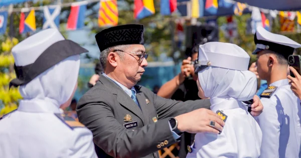 Pemkab Barru Dukung Penguatan SDM Kemaritiman, Wabup Abustan Hadiri Pelepasan Taruna Pelayaran