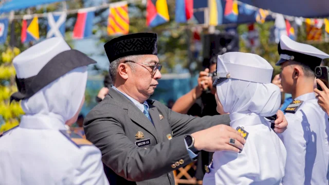 Pemkab Barru Dukung Penguatan SDM Kemaritiman, Wabup Abustan Hadiri Pelepasan Taruna Pelayaran