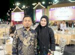 Tasming Hamid Hadiri Malam Ramah Tamah HUT Dekranas ke-46 dan HKG PKK Nasional di Makassar